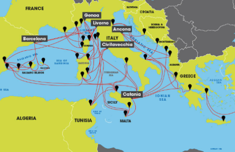 freightlink ferry routes throughout europe